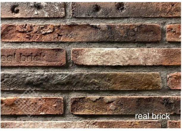 Кирпич ручной формовки Real Brick КР/0,5 ПФ Ригель 2 рядовой antic RB 04 глина античная 