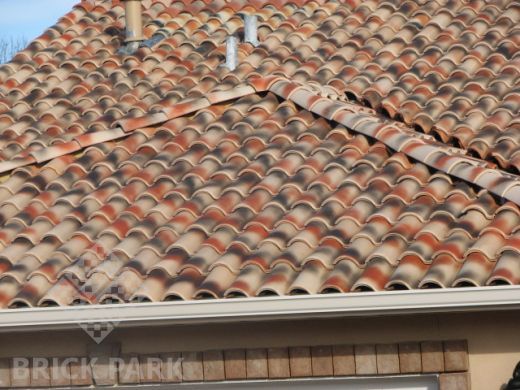 Черепица La Escandella Mixed 'S' Roof Tile Large RED Maigmo (red base)