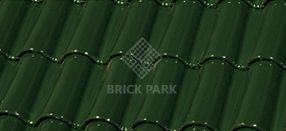 Черепица La Escandella Mixed 'S' Roof Tile Small GLAZED Bottle Green