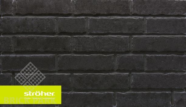 Клинкерная плитка Stroeher Zeitlos 360 onyxstaub без затирки шва