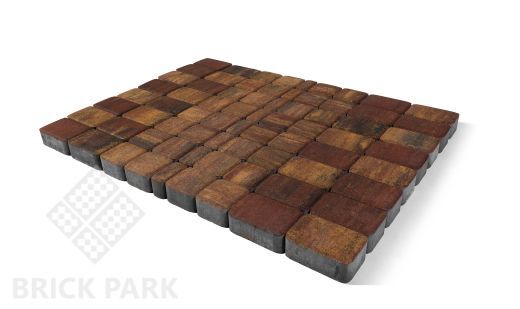 Бетонная брусчатка БРАЕР Классико  Color Mix Тип 10 МАЛЬВА 57x115x60