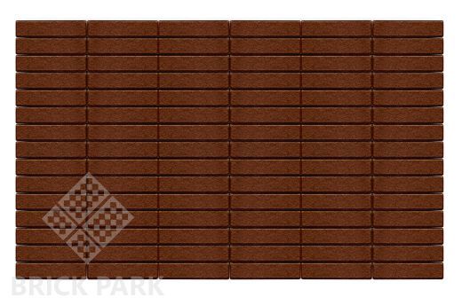 Бетонная брусчатка БРАЕР Прямоугольник Коричневый 200x50x60