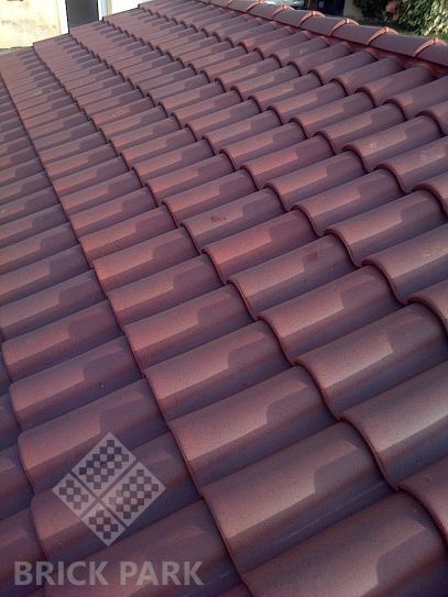 Черепица La Escandella Mixed 'S' Roof Tile Large RED Bourgogne