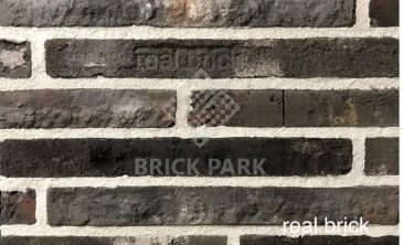 Кирпич ручной формовки Real Brick КР/0,5 ПФ Ригель 2 рядовой antic RB 13 глина античная графитовая