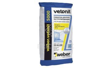Ровнитель для пола быстротвердеющий Weber.Vetonit 5000 25 кг