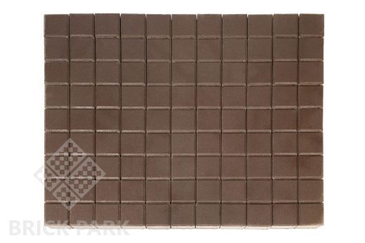Бетонная брусчатка БРАЕР Лувр Коричневый 100x100x60