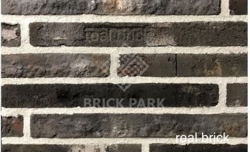 Кирпич ручной формовки Real Brick КР/0,5 ПФ Ригель угловой antic RB 13 глина античная графитовая