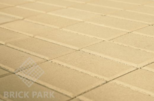 Бетонная брусчатка БРАЕР Прямоугольник Песочный 200x100x60