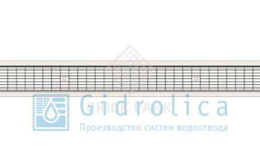 Решетка водоприемная Gidrolica Standart РВ -10.13,6.100 - ячеистая стальная оцинкованная, кл. В125