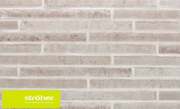 Клинкерная плитка Stroeher Stiltreu 452 silber-grau без затирки шва