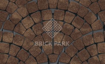Тротуарная плитка Каменный век Классико Ориджинал Stone Base Желто-коричневый 115×115×60