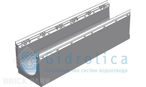 BGU-Z Универсальный лоток DN200, № 0, с оцинкованной насадкой, без уклона
