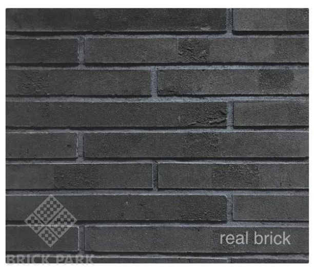 Кирпич ручной формовки Real Brick КР/0,5ПФ Ригель угловой RB 13 графитовый