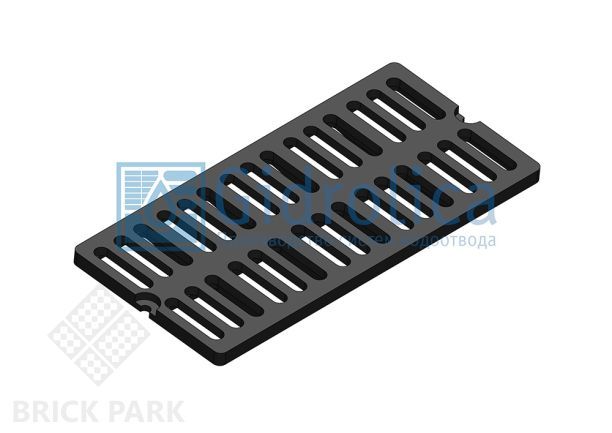 Решетка водоприемная СЧ 750*350*27 – чугунная, кл. D400