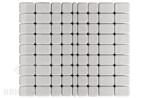 Бетонная брусчатка БРАЕР Классико серебристый 115x115x60