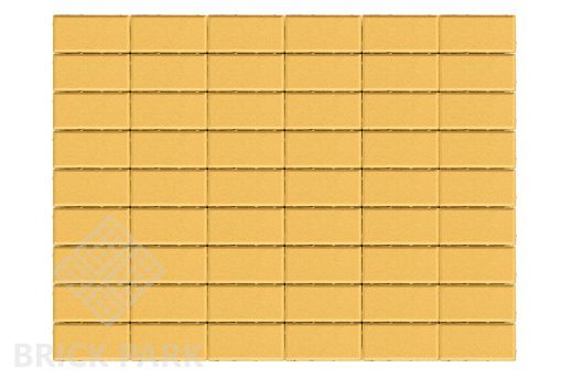 Бетонная брусчатка БРАЕР Прямоугольник Желтый 200x100x40