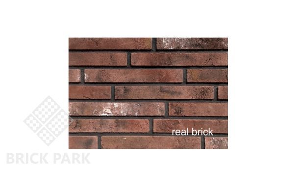 Плитка ручной работы угловая 20мм Real Brick Коллекция 1 RB 1-04 Бордовый