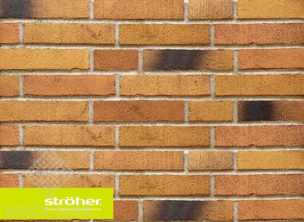 Клинкерная плитка Stroeher Handstrich 391 ockererz без затирки шва