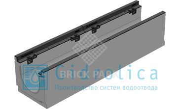 BGZ-S лоток для тяжелых нагрузок DN150, № 5-0, с чугунной насадкой, без уклона