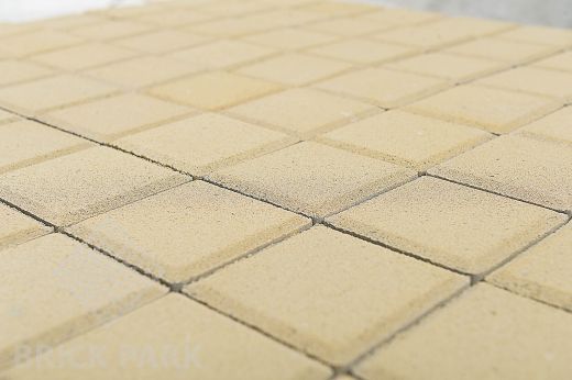 Бетонная брусчатка БРАЕР Лувр Песочный 100x100x60