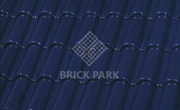 Черепица La Escandella Mixed 'S' Roof Tile Small GLAZED Cobalt Blue
