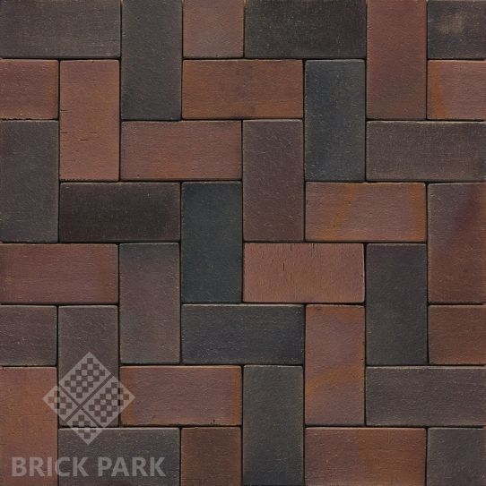 Клинкерная брусчатка Muhr Klinkerwerke 04S Rotbraun-bunt Spezial 40