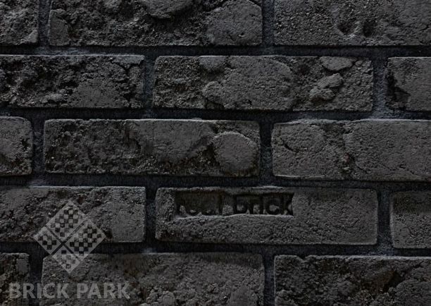 Плитка ручной работы угловая Real Brick Крафтовый mono RB 2-13 Графитовый