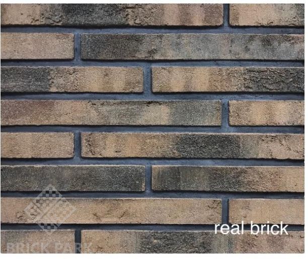 Кирпич ручной формовки Real Brick КР/0,5ПФ Ригель 2 RB 05 коричневый  