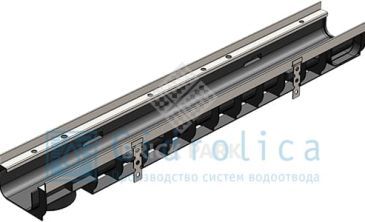 Лоток водоотводный Gidrolica Super ЛВ -10.14,5.10 - пластиковый, кл. Е600