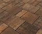 Бетонная брусчатка БРАЕР Старый город Ландхаус Color Mix Каштан 240x160x80