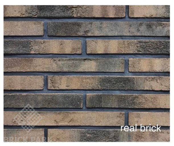 Кирпич ручной формовки Real Brick КР/0,5ПФ Ригель угловой RB 05 коричневый  