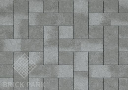 Тротуарная плитка Каменный век Бельпассо Премио Color Mix Оттенки серого 225×150×60