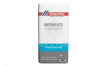 Cостав штукатурный выравнивающий на минеральной основе Krautol Unterputz / Унтерпутц 25 кг