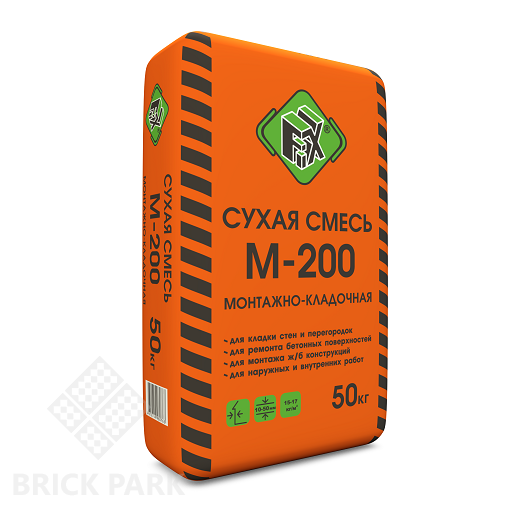 Смесь сухая МОНТАЖНО-КЛАДОЧНАЯ FIX M-200