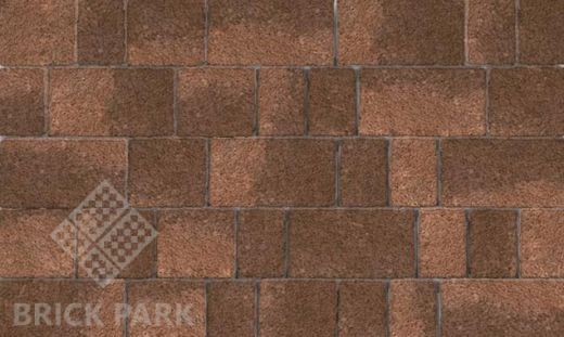 Тротуарная плитка Каменный век Старый город Stone Base Желто-коричневый 160×160×60