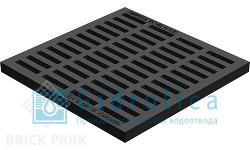 Решетка водоприемная Gidrolica Point РВ-40.40 - пластиковая, кл. А15