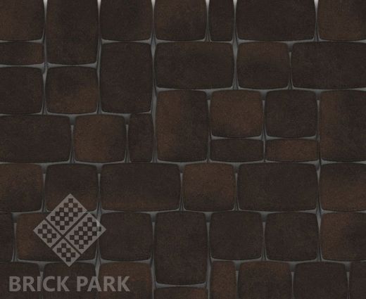 Тротуарная плитка Каменный век Классико Color Mix Коричнево-черный 57×115×60