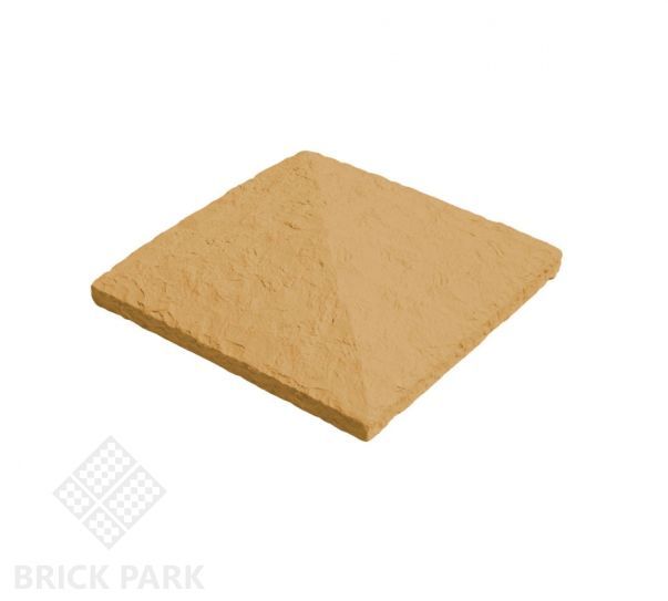 Оголовок для столба Идеальный камень 57,5x57,5x11,5 желтый