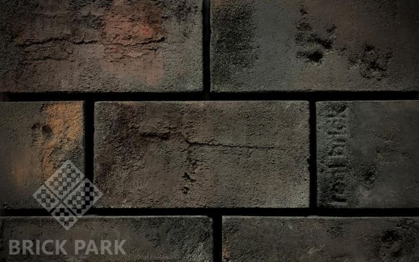 Плитка ручной работы угловая Real Brick Коллекция 5 Травертин RB 5-13 Графитовый 