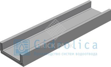 BGF Мелкосидящий лоток DN 200, высота 100, без уклона