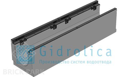 BGZ-S лоток для тяжелых нагрузок DN150, № 0, с чугунной насадкой, без уклона