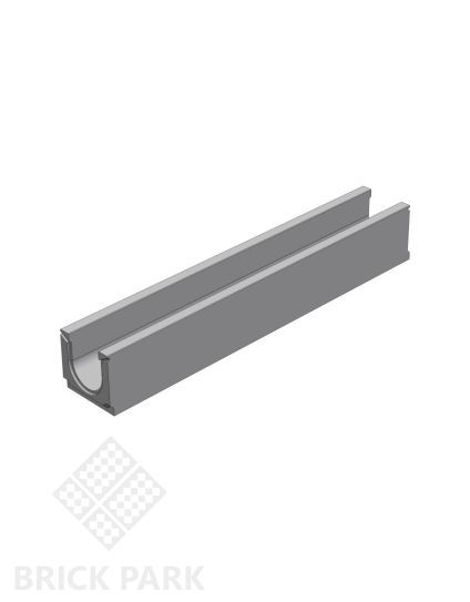 BGU Универсальный лоток DN150, № 15-0, с вертикальным водосливом, без уклона