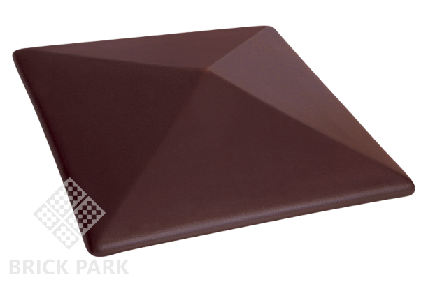 Колпаки на забор King Klinker Кармазиновый Остров 400x400x90
