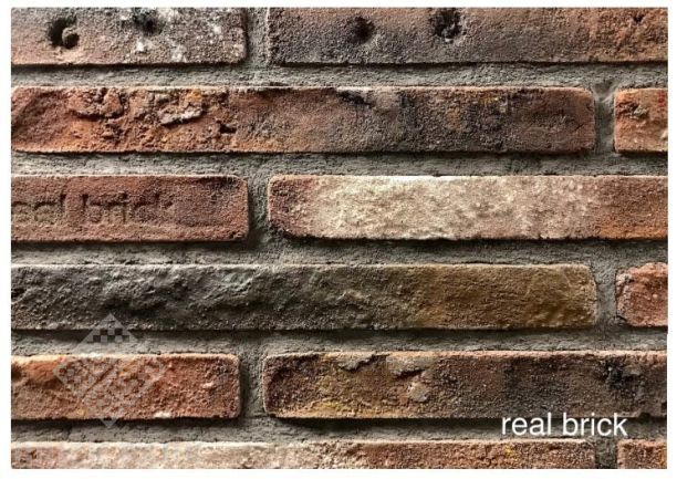 Кирпич ручной формовки Real Brick КР/0,5ПФ Ригель antic RB 04 глина античная бордовая