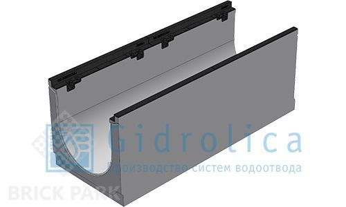 BGZ-S лоток для тяжелых нагрузок DN300, № 0, с чугунной насадкой, без уклона