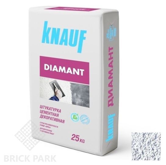 Штукатурка цементная декоративная Knauf Диамант 260 белая 25 кг