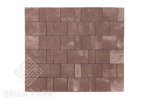 Бетонная брусчатка БРАЕР Старый город Ландхаус Color Mix 19 Эверест 160x160x60