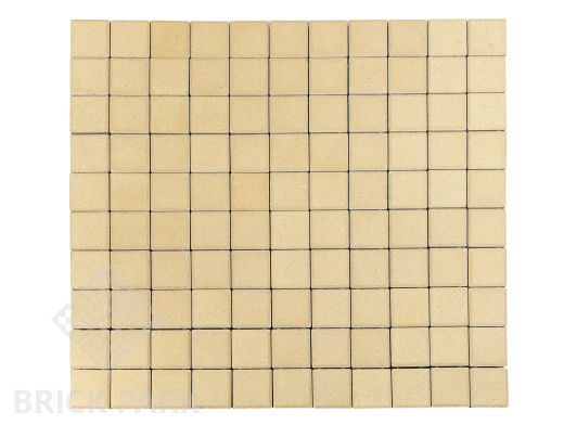 Бетонная брусчатка БРАЕР Лувр Песочный 200x200x60