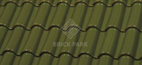 Черепица La Escandella Mixed 'S' Roof Tile Small GLAZED Olive Green