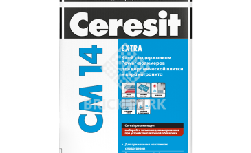 Клей для керамической плитки и керамогранита Ceresit CM 14 25 кг